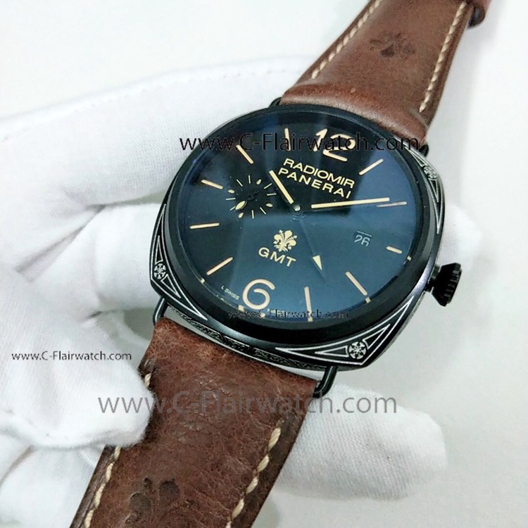 Best Copy Panerai Radiomir GMT Black Tattoo Watch